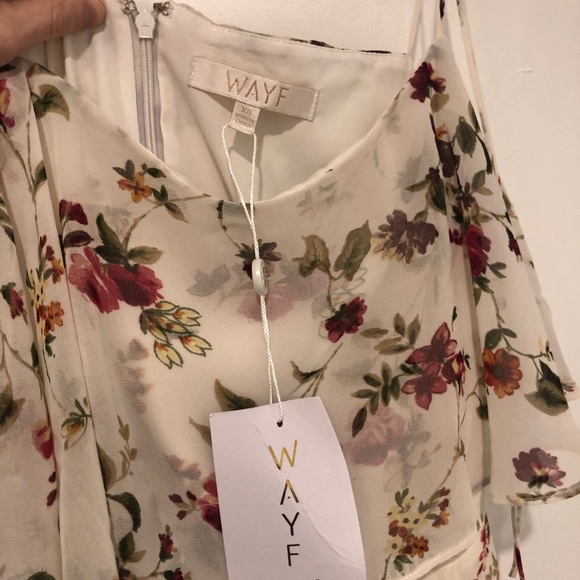 NWT WAYF Imola Tiered Floral Midi Dress - Picture 9 of 9